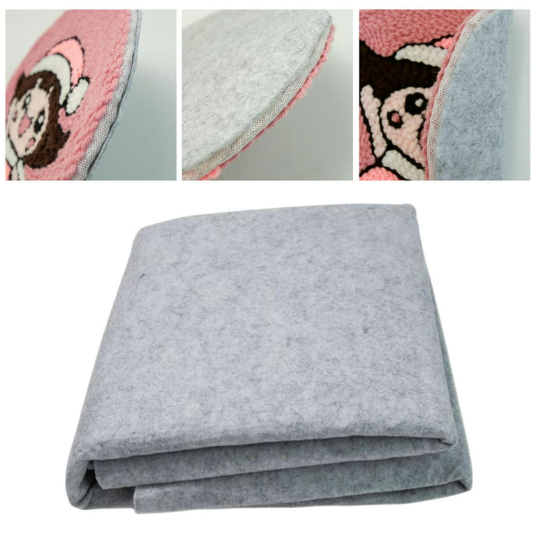 Felt Cloth Primary Backing Cloth Fabric, for Rug , Making Felt Cloth for Carpet Making, Punching 100x200cm, Gray