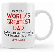 Father's Day GiftFather's Day Gift,world's Greatest Dad Mug,funny Coffee Cup, Gift From Daughter, Customized Gift, Ceramic Novelty Coffee Mug, Tea Cup, Gift Pre