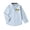 Light Blue, variant on Otqutp Toddler Wedding Tops Kids Toddler Baby Boys Girls Shirt Long Sleeve Cartoon Lapel Button Down Shirt Outwear Tops with Pockets