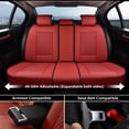 thumbnail image 7 of Coverado Red Car Seat Covers Full Set, Waterproof Faux Leather Auto Seat Protectors with Lumbar Support, Luxury Automotive Interior Accessories Universal Fit Most Cars SUV Trucks, 7 of 7