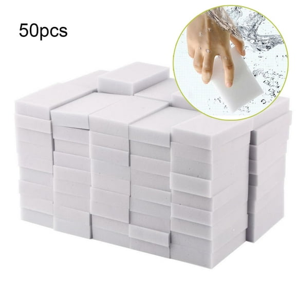 DaXi 50 Pack Melamine Sponges Magic Cleaning Sponges in Bulk Melamine Foam for Dishes Eraser Sponges for Cleaning