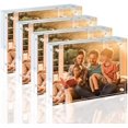thumbnail image 1 of 6x8 Acrylic Frame 4 Pack, 20mm Thicker Frameless Clear Picture Frame, Double Sided Magnetic Picture Frame, Free Standing Desktop Display 4 6x8, 1 of 5