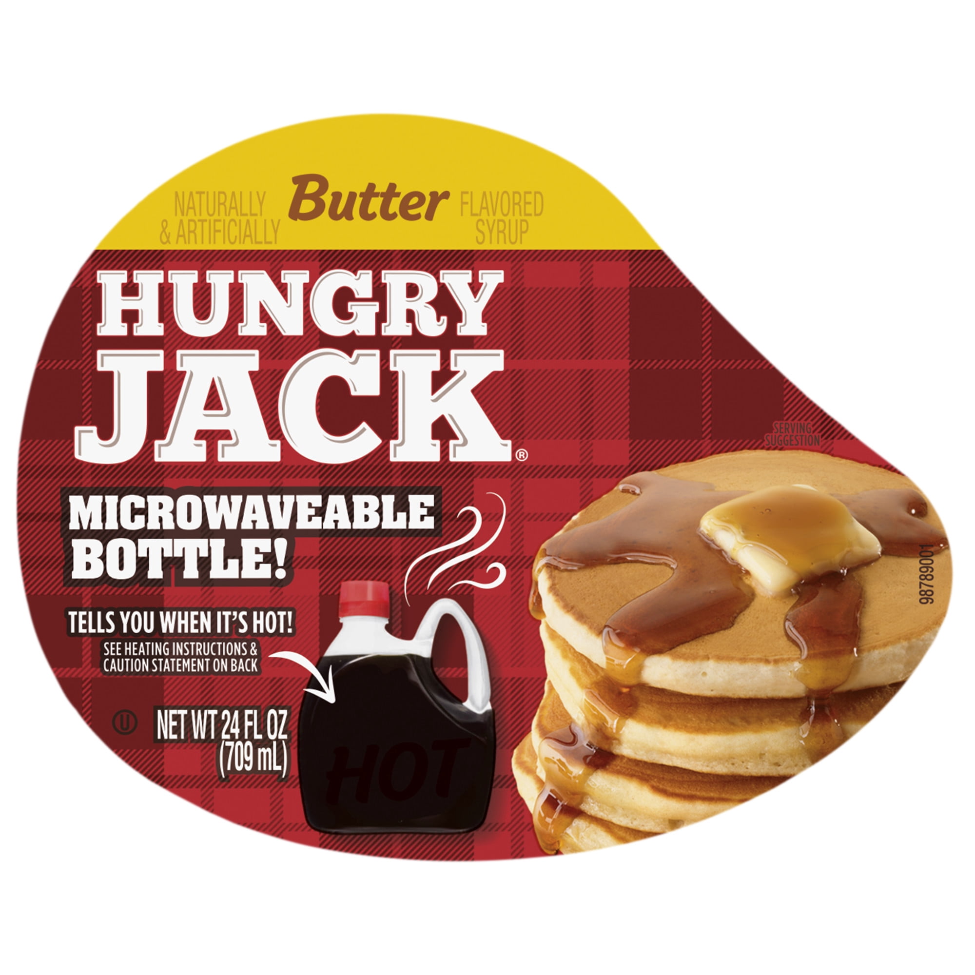 (3 pack) Hungry Jack Butter Syrup, 24.0 Fl oz Bottle