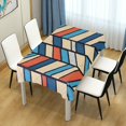 thumbnail image 4 of Yayeee Tablecloths 54" x 54" Rectangle Wrinkle Resistant Party Table Cover, Blue Geometric, 4 of 8