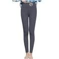 thumbnail image 1 of Women's Thickened Wool Leggings Small Printed Fleece Trousers, 1 of 9