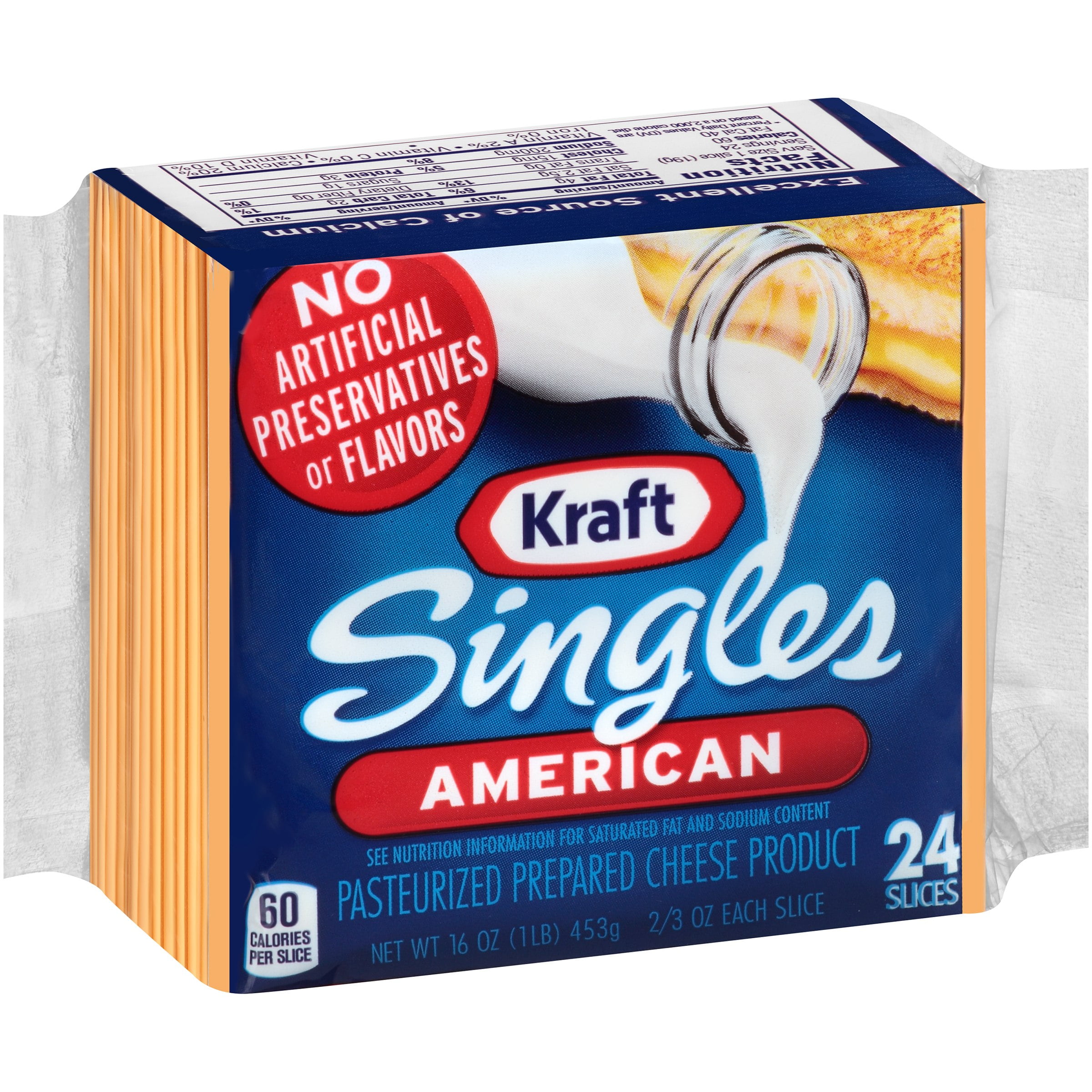 Kraft Singles American Cheese Slices - 16oz/24ct – BrickSeek