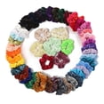 thumbnail image 4 of 50 Piezas Goma de cabellero Elástica de Terciopleo Cinta de Cabello Soporte de Cola para Mujer Yuyangstore Gomas para el cabello de terciopelo, 4 of 8