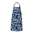 thumbnail image 2 of Lsque Tropical Leaves Waterproof Apron Chef Aprons for Men Heavy Duty Chemical Work Apron Extra Long Grilling Aprons with Adjustable Bib Apron, 2 of 9