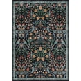 thumbnail image 5 of BERTHMEER 6'x9' Area Rugs for Living Room Rugs for Bedroom Kitchen Office Rugs Vintage Blue Floral Carpets Machine Washable Farmhouse Dining Room Oriental Flower Non Slip Rugs, Multicolor, 5 of 8