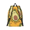 thumbnail image 3 of Balery Avocado Dog Vintage Canvas Backpack for Men and Women - Large Capacity, Durable Travel Laptop Bag for School, Work, Hiking, and Outdoor Activities, 3 of 7