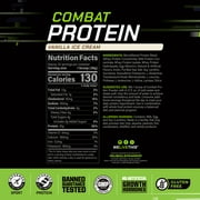 MusclePharm Combat Protein Powder, Vanilla, 24g Protein, 4lb, 64oz