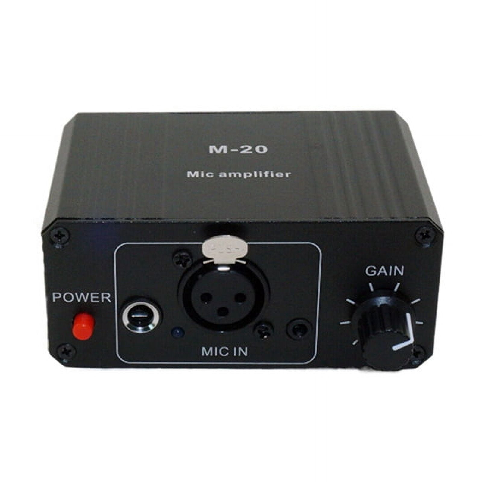 Dynamic Microphone Condenser Mic Amplifier M-20 Audio 48V Phantom Power Charging Black for Live Sound Card Speaker B