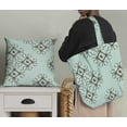 thumbnail image 5 of Soimoi Green Silk Fabric Floral Wreath Geometric Print Fabric by the Yard 44 Inch Wide, 5 of 5