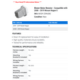 thumbnail image 2 of Blower Motor Resistor - Compatible with 2008 - 2019 Nissan Rogue S 2009 2010 2011 2012 2013 2014 2015 2016 2017 2018, 2 of 2