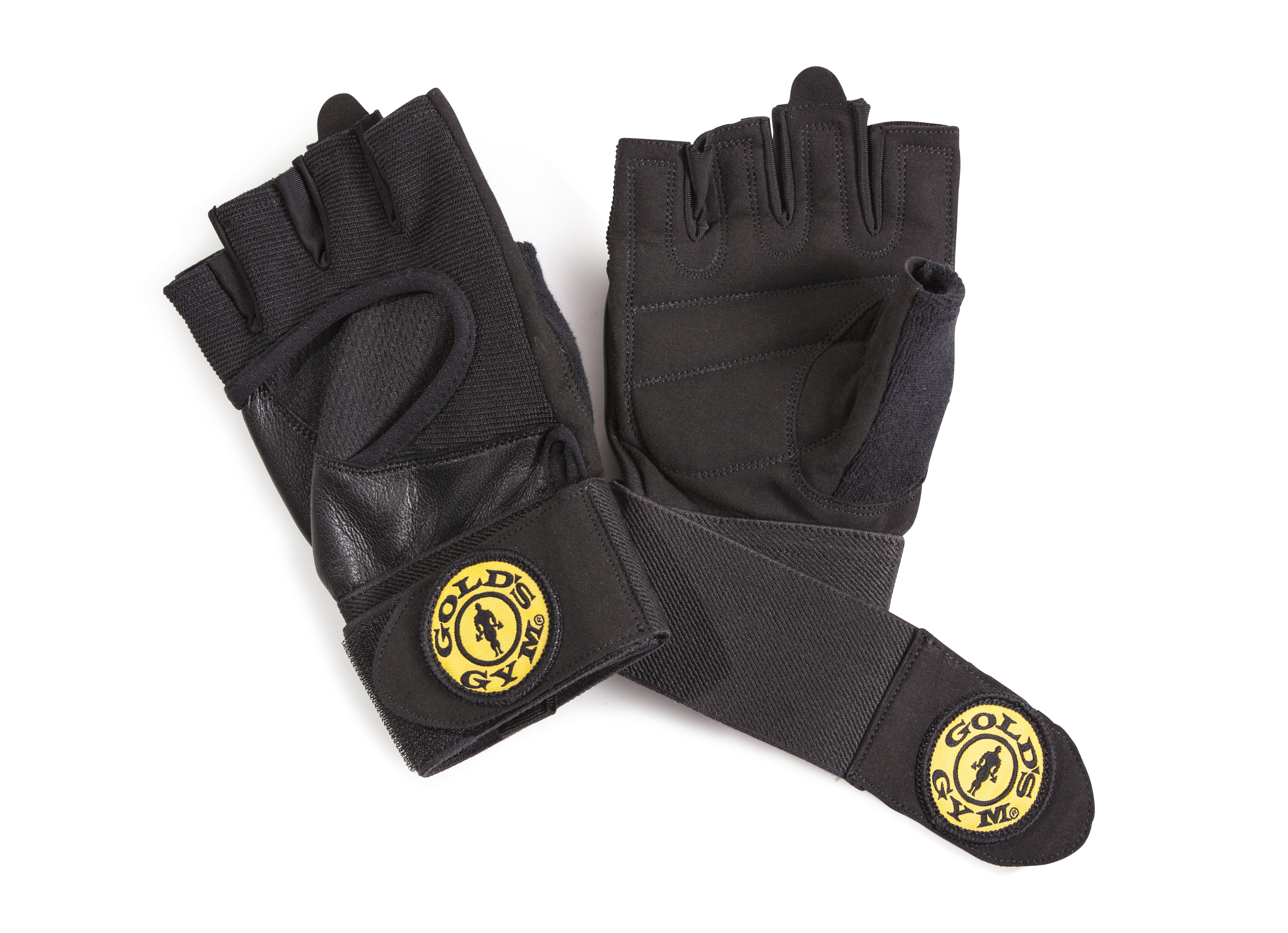 Golds GYM Max Lift Leather Weight Lifting Gloves Body Building Uneed Gym Gloves