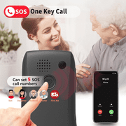 artfone C1+4G, Unlocked Cell Phone for Seniors, Basic Phone with Large Buttons, SOS Button, Loud Speaker, Speed Dial, FM Radio, Charging Dock, Black