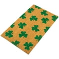 thumbnail image 4 of Northlight Natural Coir Shamrock Outdoor Doormat 18" x 30", 4 of 5