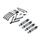 thumbnail image 1 of Juego de accesorios para coche RC, repuesto resistente, mejora, accesorios para coche de control remoto RC Negro, 1 of 9
