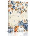 thumbnail image 2 of Canvas Wall Art, Orange Blue Pumpkin Fall Framed Canvas Prints for Living Room Bedroom, Thanksgiving Maple Leaves Branch Large Gallery Wrapped Wall Decor for Home Office, Gifts, 16"x20" Ship Next Day, 2 of 9