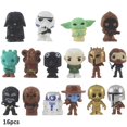 thumbnail image 1 of 16pcs Star Wars The Mandalorian Grogu Action Figure Toys Desktop Home Decor Gifts, 1 of 5