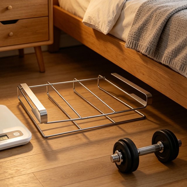WEUVEB Organizador De Báscula Digital De Acero Inoxidable Para Almacenaje En Casa