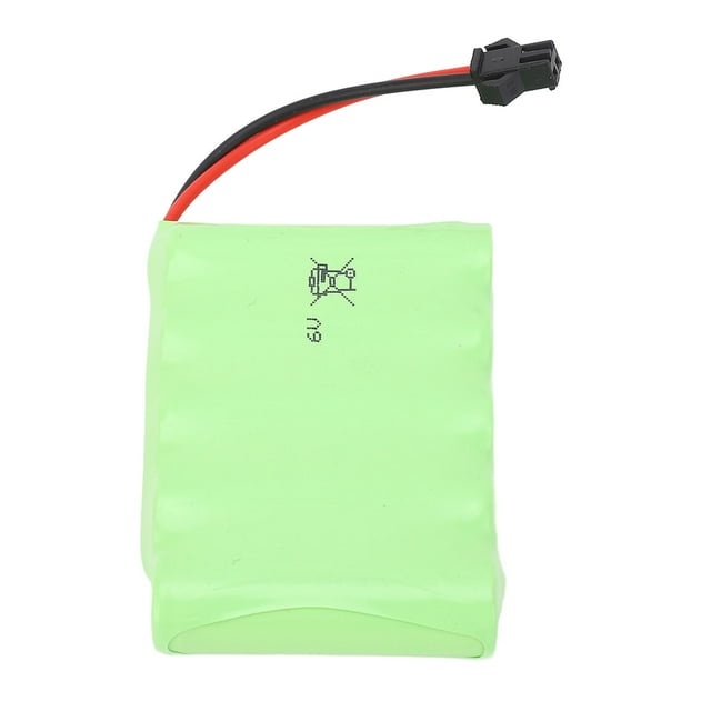 Batterie Lithium Rechargeable, Batterie Lithium de Remplacement 6.0V 2400mAh pour Camions RC