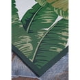 thumbnail image 5 of Couristan 5.25' x 7.5' Tropical Leaves Indoor Outdoor Area Throw Rug - Green and Cream, 5 of 7