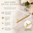 thumbnail image 4 of Mainstays Clear Acrylic Serving Tray with Gold Handles, 16.33 x 10 in, 4 of 7