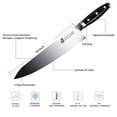 thumbnail image 2 of TUO Chef Knife -Professional Kitchen Chefs Knife Cooking Knife Gyuto Knives 10 Inch ,Razor Sharp German HC Steel Japanese Chef Knife with Ergonomic Pakkawood Handle - BLACK HAWK SERIES in Gift Box, 2 of 2