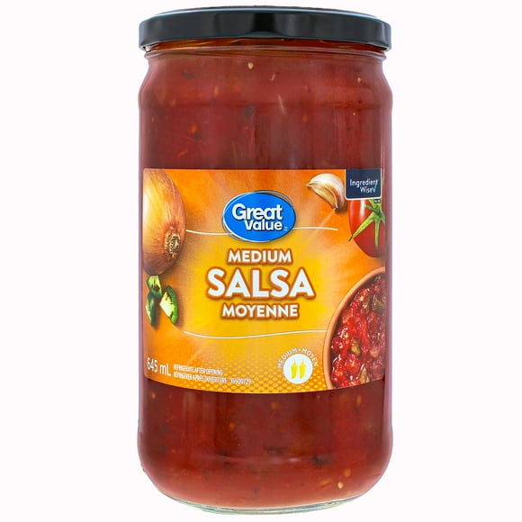 Great Value Medium Salsa, 645 mL