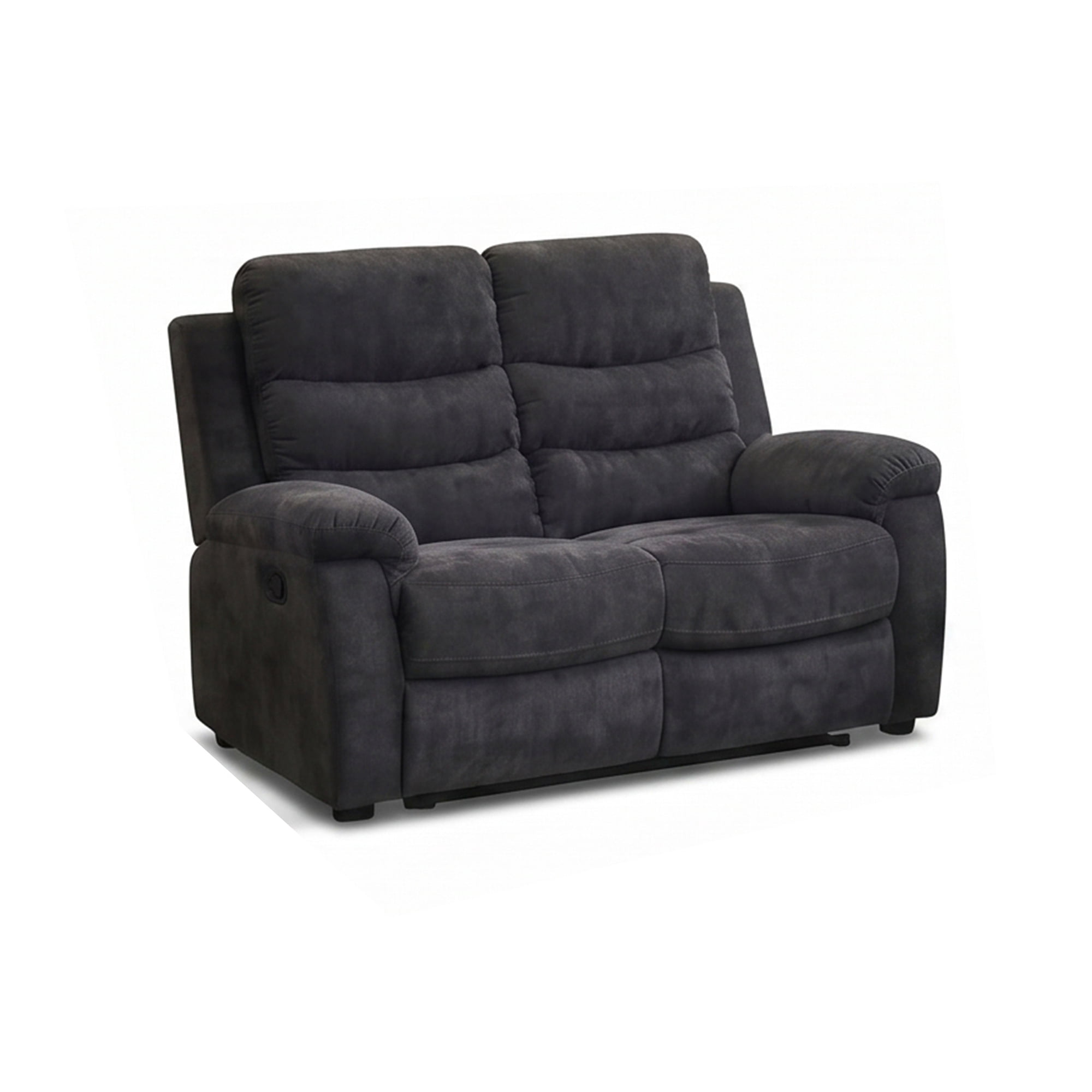 58" Manual Reclining 2-Seat Loveseat for Living Room, Gray