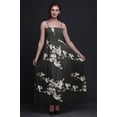 thumbnail image 2 of Bimba Robe à Bretelles Smockée en Georgette pour Femmes à Imprimé de Fleurs et d'Oiseaux Bulbes - Très Grand, 2 of 7