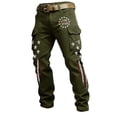 thumbnail image 3 of CONZONE American 250Th Anniversary Mens Cargo Pants Patriotic Star Striped Graphic Wide Leg Cargo Pants for Men Lightweight Relaxed Fit 4Th Of July Trousers With Pockets, 3 of 4