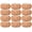 Basket Brown, variant on Set of 12 Handcrafted Napkin Rings - Plastic & Cane Round Napkin Holders for Dining Table Décor (Basket Brown)