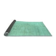 thumbnail image 2 of Ahgly Company Indoor Square Solid Light Blue Modern Area Rugs, 3' Square, 2 of 4