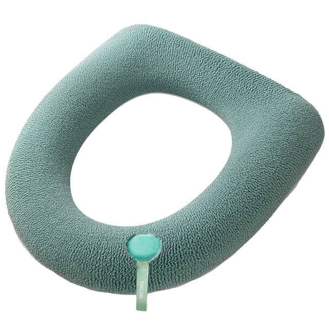 Birdeem Coussin de Siège de Toilette en Polyester Coussin Chaud Coussin de Siège de Toilette Tapis de Toilette Coussin Chauffant Housse de Couvercle de Toilette