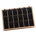 thumbnail image 2 of Bamboo Wood Jewelry Display Stand for Pendant Necklace Black, 2 of 7