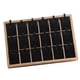 thumbnail image 2 of Organizador de soporte de joyería de madera de bambú, almacenamiento de 18 rejillas, soporte para collar colgante Negro Zulema Expositor de joyas, 2 of 7