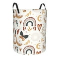 thumbnail image 2 of XMXT Collapsible Laundry Basket, Butterfly Dreamcatcher Print Polyester Waterproof Laundry Hamper, 62L, 2 of 8
