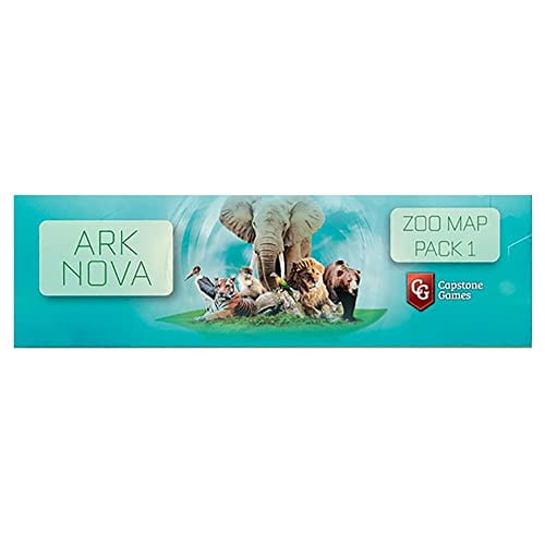 Ark Nova: Zoo Map Pack 1 – Board Game by Capstone Games 1-4 Players – 90-150 Minutes of Gameplay – Games for Game Night – Teens and Adults Ages 14+ - English Version
