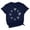 Dark Blue, variant on Womens T Shirt Short Sleeve Graphic Printed Hanukkah Inspirational Petite Clothing for Women,Black,L