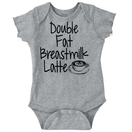 

Brisco Brands Double Fat Breastmilk Latte Baby Bodysuits for Girls