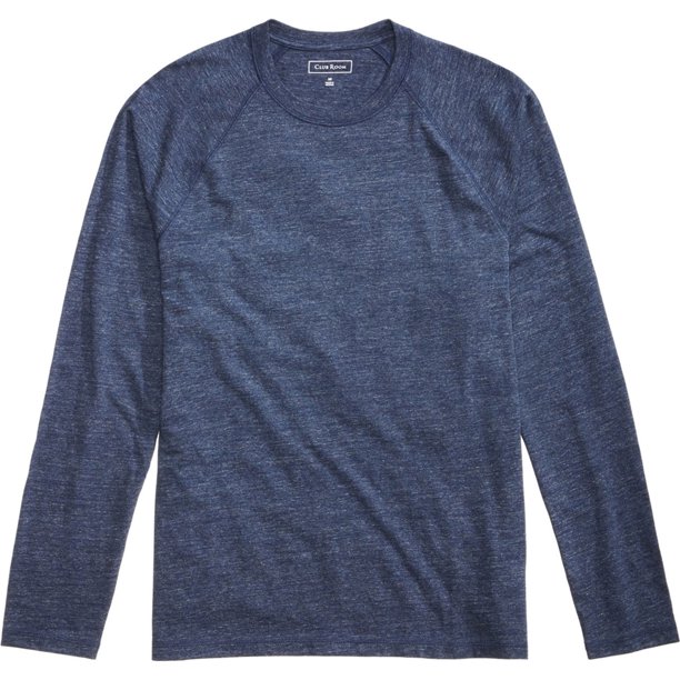 Camiseta básica de algodón para hombre Club Room, azul, mediana