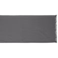 thumbnail image 2 of Solid Gray Heavyweight Fringed Table Runner 14x108, 2 of 3