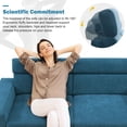 thumbnail image 2 of 87*34.2" 2-Seater Sectional Sofa Couch with Multi-Angle Adjustable Headrest, Spacious and Comfortable Velvet Loveseat for Living Room,Studios, Salon, 2 of 9