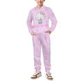 thumbnail image 2 of Hello Kitty Boys 2 Piece Tracksuit Athletic Sweatsuits Sets Hooded Sweatshirt And Jogger Sweatpants Clothing Sets for Kids, 2 of 8
