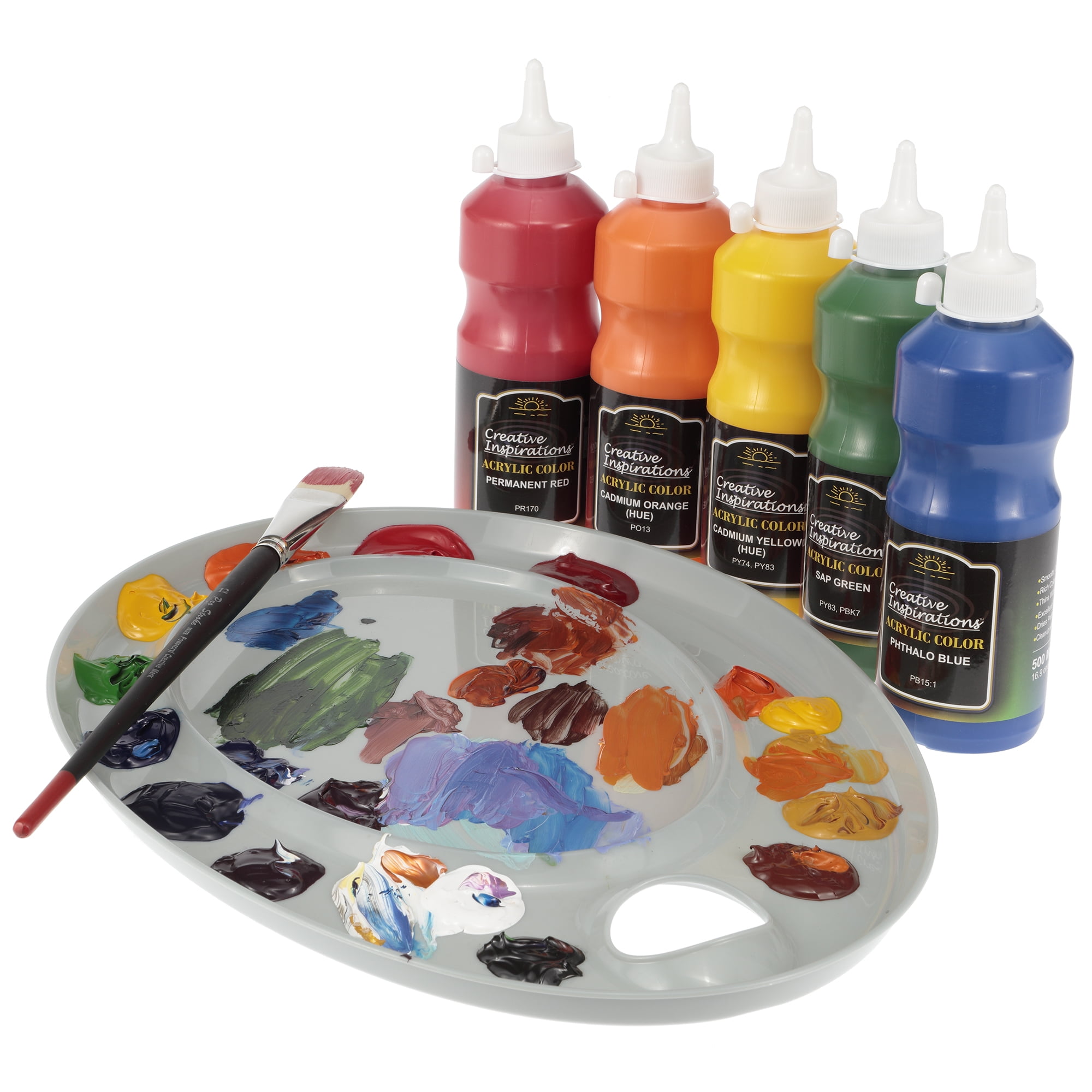 Creative Inspirations Acrylic Paint - Smooth, Rich, Creamy, Free-Flowing and Washable Paint, METAllIC GOLD, 500 mL Bottle