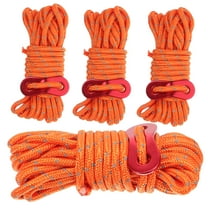 4 Sets Tent Poles for Tarp Rope Windproof Hanging Ropes