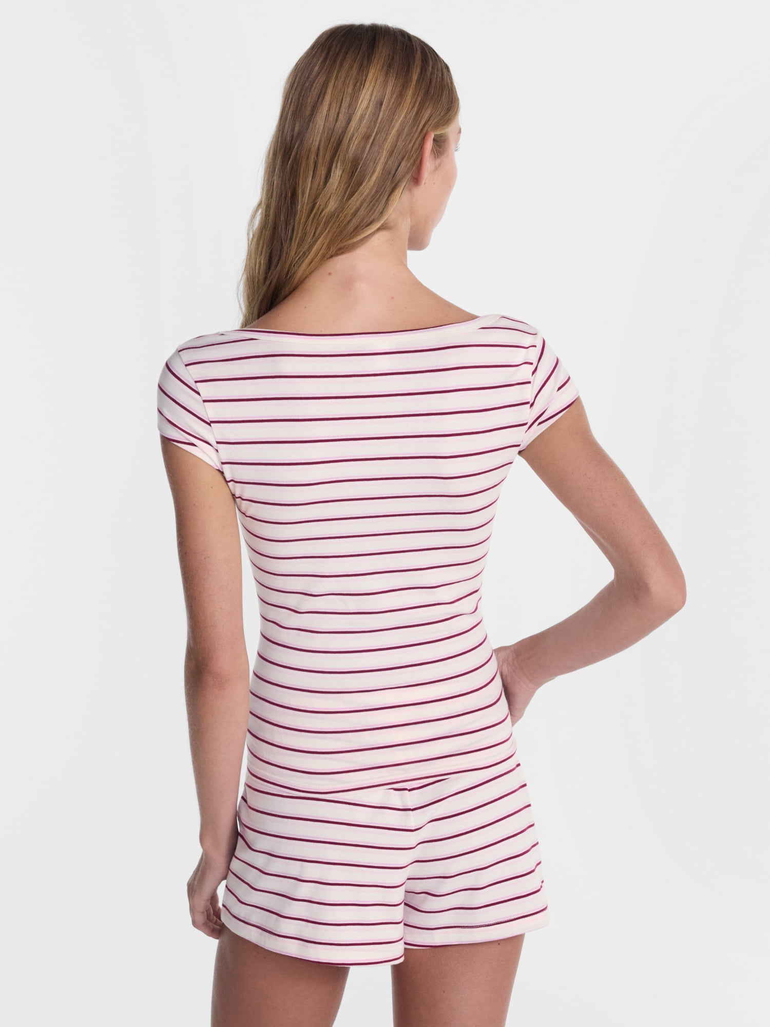 No Boundaries Cloud Core Scoop Neck Sleep Tee, Women's XXS-3X