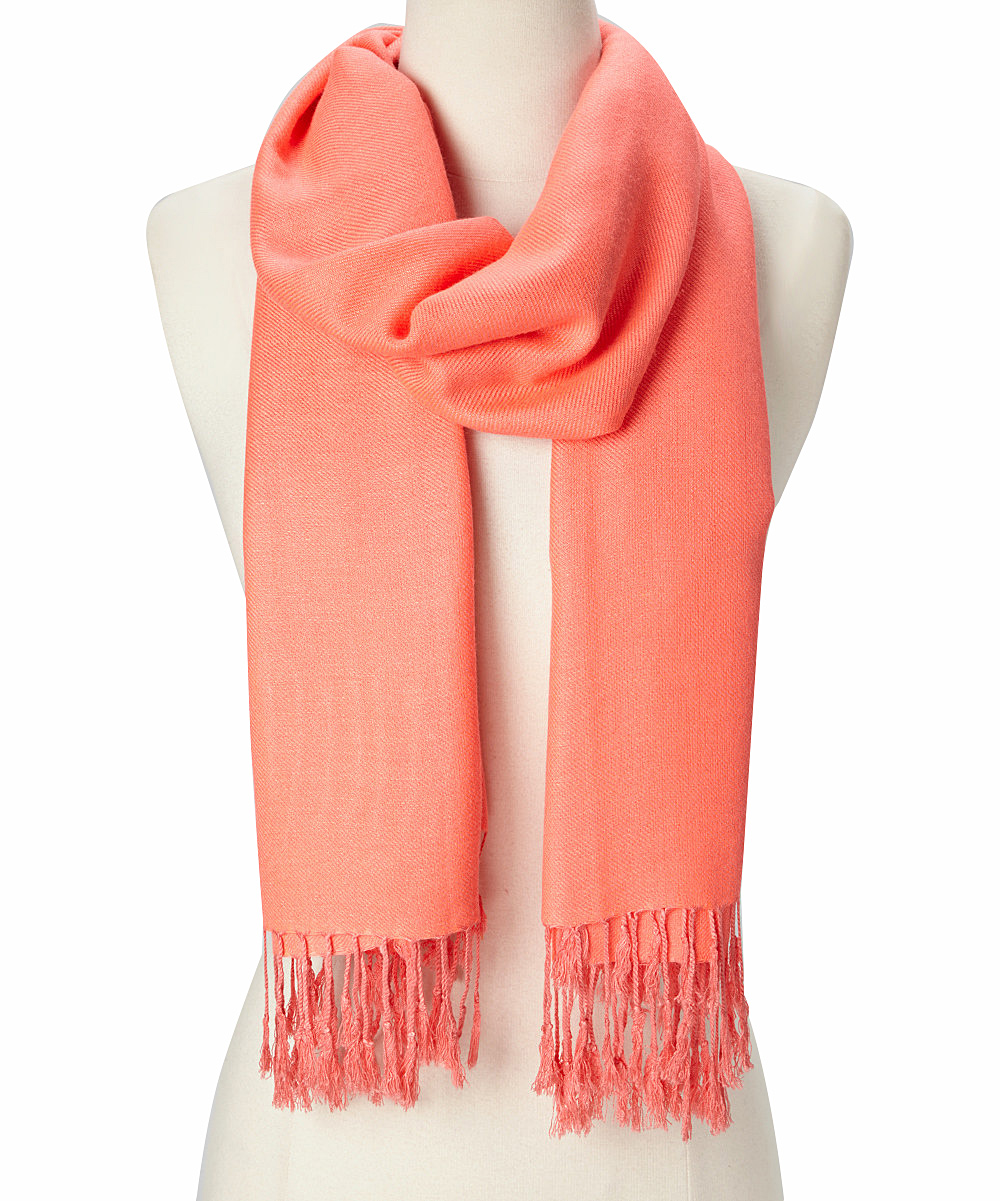 Fresh Pink Solid Scarfs for Women Fashion Warm Neck Womens Winter